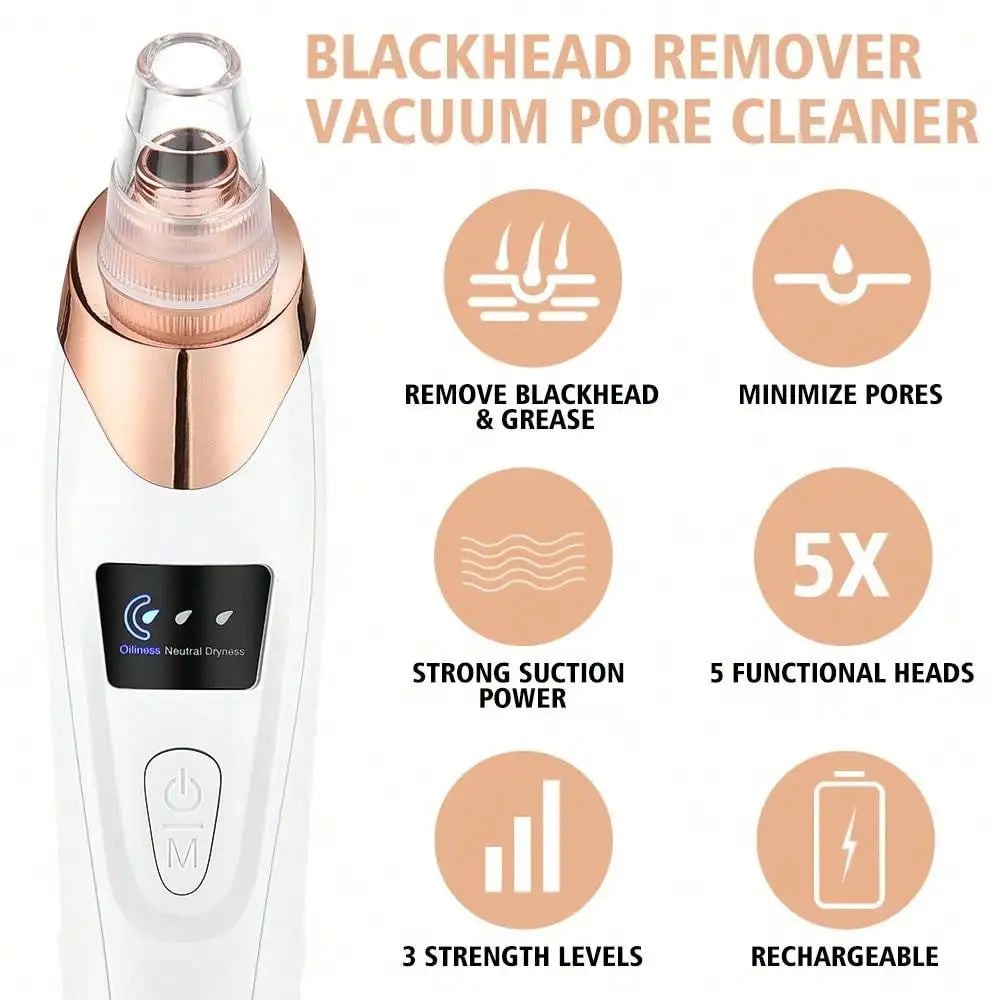 Blackhead Remover Pore Vacuum Acne Cleaner Black Spots Removal Facial Deep Cleansing Pore Cleaner Machine Skin Care Tools